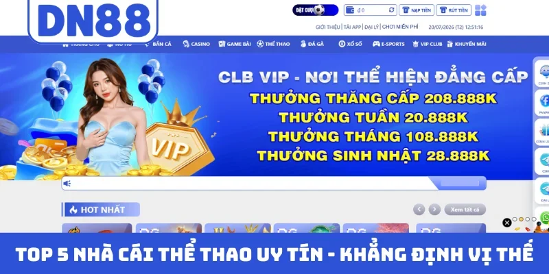 Nhà cái thể thao uy tín